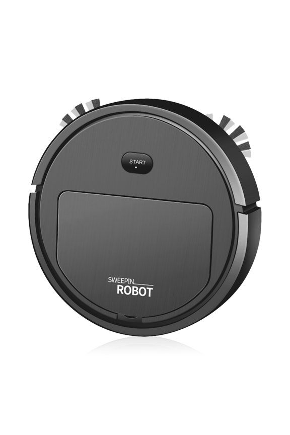 New Household 23cm Full Automatic Intelligent Vacuum Cleaner Sweeping Robot Three In One Mopping Robot Black