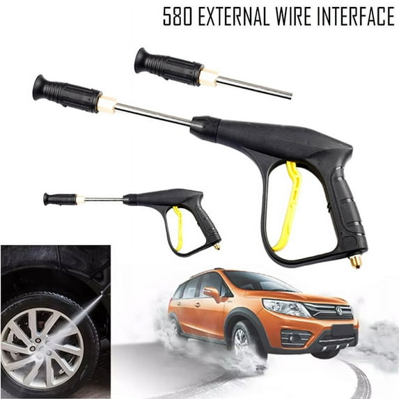 PENGXIANG Pressure Washer Wand flushing Extension Rod, High Pressure Car Wash Water Gun, Fan-shaped Water Gun