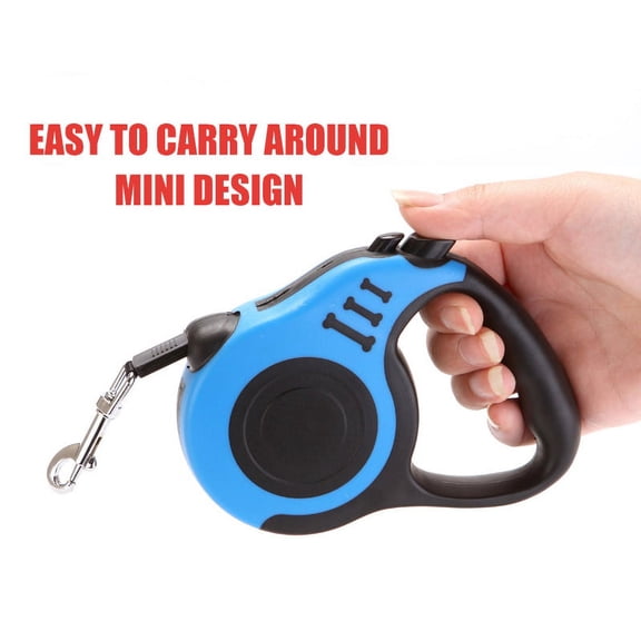 PENGXIANG Retractable Dog Leash, 16.5ft Scalable Dog Walking Leash with Bright Flashlight for Small-Medium, Moving Free, One Button Break & Lock - Random Color