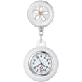 thumbnail image 1 of PENGXIANG Retractable Nurse Watch Portable Pocket Watch Clip On Watch Cute Leaves Watch with Second Hand for Doctor Black, 1 of 5