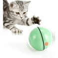 thumbnail image 1 of PENGXIANG Smart Interactive Cat Toy, 360 Degree Self Rotating Ball, USB Rechargeable Pet Toy, Build-in Spinning Led Light, Stimulate Hunting Instinct for Your Kitty (Green), 1 of 8