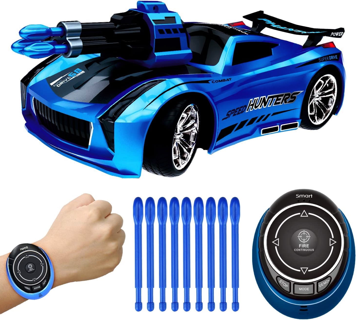 PENGXIANG Smart Voice Control RC Car 2.4GHz Race Stunt Cool Sound Light Ideal Gift for 6 12 Year Olds Walmart