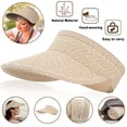 thumbnail image 1 of PENGXIANG Summer Breathable Sunshade Beach Hat Lady's Straw Hat With Velcro Cool Adult Sun Protection Folding Wide Brim Sun Cap, 1 of 6