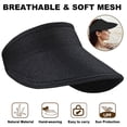 thumbnail image 1 of PENGXIANG Summer Breathable Sunshade Beach Hat Lady's Straw Hat With Velcro Cool Adult Sun Protection Folding Wide Brim Sun Cap, 1 of 6