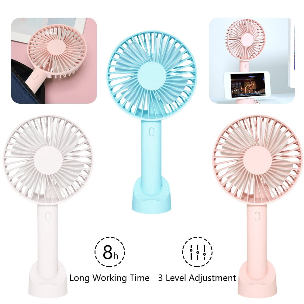 PENGXIANG Summer Silent Mini Fan With Phone Stand Handheld Portable Fan ...