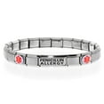 thumbnail image 1 of PENICILLIN ALLERGY Medical Alert ID Bracelet, Modular Charm Style - SIZE OPTION C, 1 of 6
