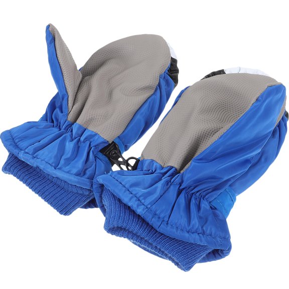 PENIKOKO 1Pair Blue Waterproof Winter Gloves for Skiing and Outdoor Activities
