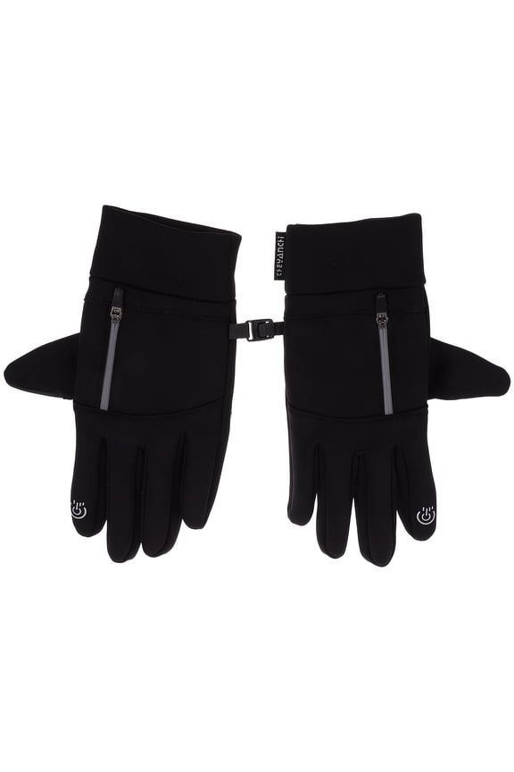 1 Pair Black Outdoor Gloves for Men, Compatible, Windproof, UV , Ergonomic Design, and Comfortable