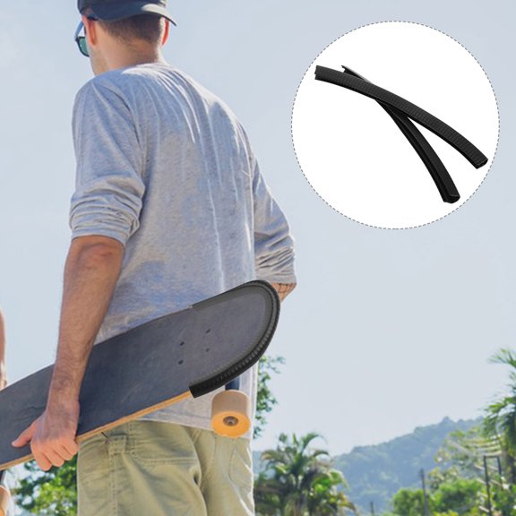 PENIKOKO 1 Pair Self Adhesive Skateboard Deck Bumper, Guard Strips for Skateboard Deck Rails Accessories