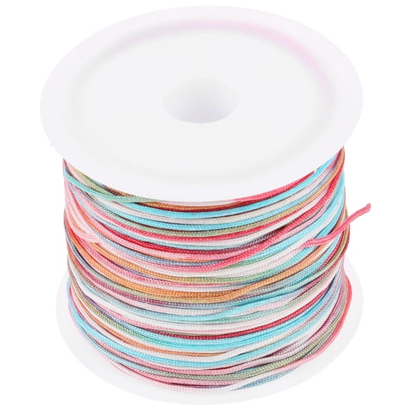 PENIKOKO Roll Braided Colored Cord for DIY Crafts and Bracelet Making Chinlon