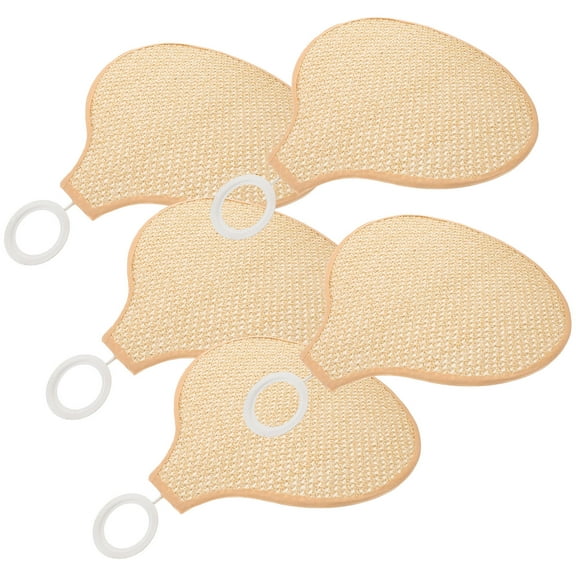 PENIKOKO 1 Set Khaki Metal and Plastic Petal Shape Boho Chandelier Lamp Shades for Home Decor and Lighting