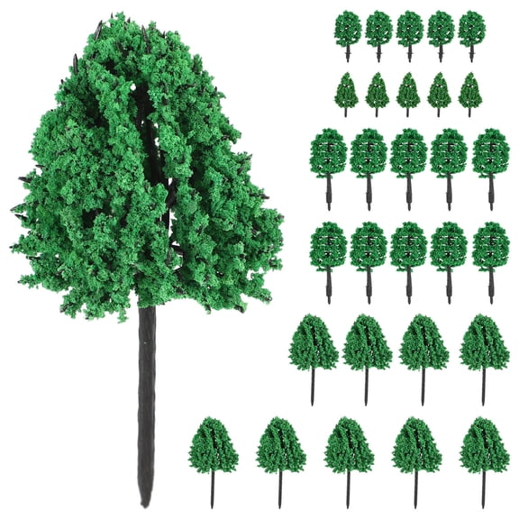 PENIKOKO Miniature Model Trees Set for Dollhouse, Train, Garden, Landscape Decoration - Plastic Small Scale Accessories