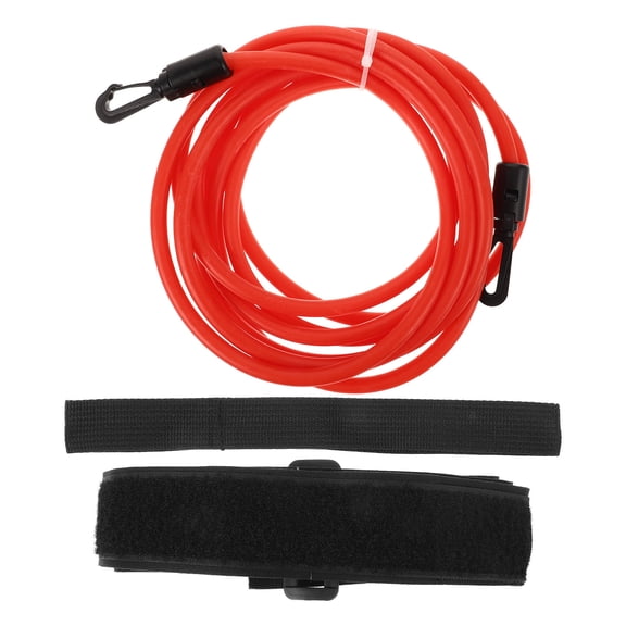 PENIKOKO 1 Set Tpe Red Swimming Resistance Band For Swimmers And Athletes 47.2X0.8X0.8In