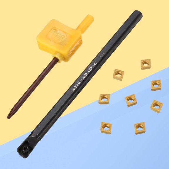 PENIKOKO 1 Set Alloy Turning Tool Inserts for Carbide Machining - Precision Cutting Insert Set for Lathe Tools