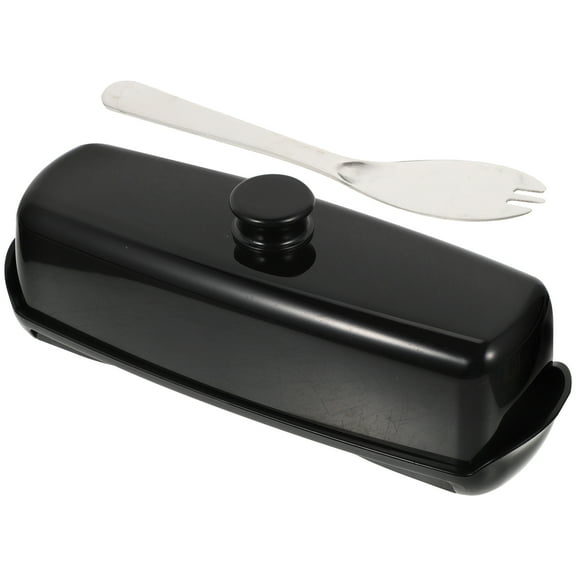 PENIKOKO Airtight Black Plastic Butter Dish Set for Kitchen Storage and Home Use, and Leak-Proof Butter Box