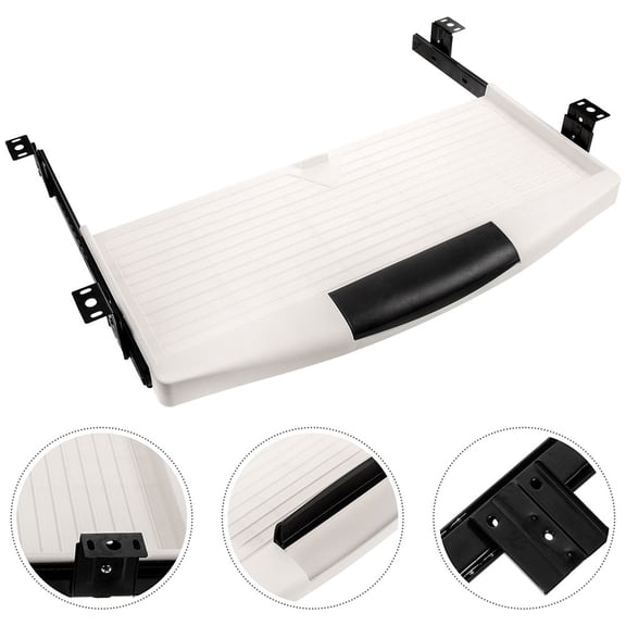 PENIKOKO Office Keyboard Tray Black Adjustable Keyboard Support for Desk, Ergonomic Design for Back to School and Work