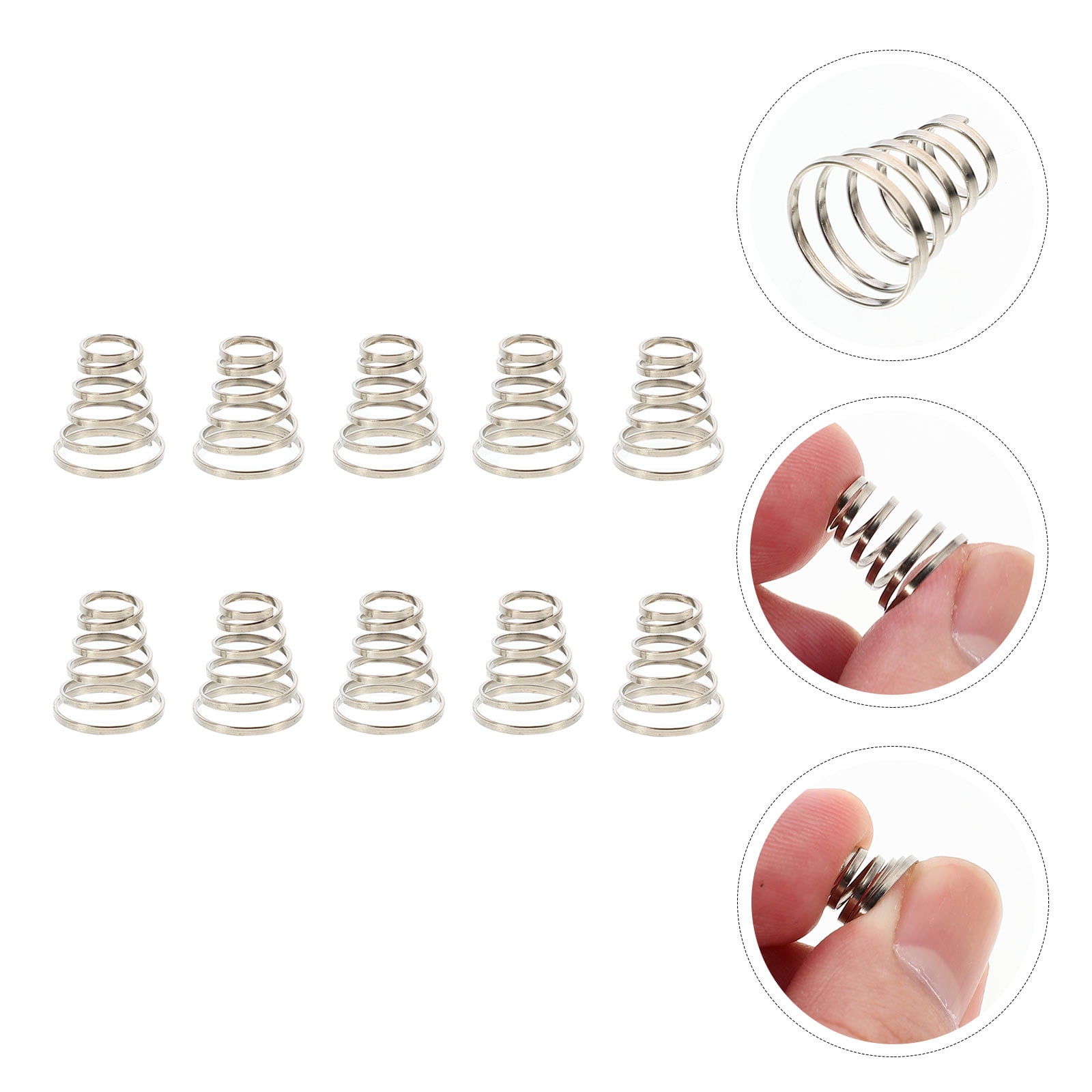 PENIKOKO 10 Pack Silver Stainless Steel Bike Wheel Springs for Quick ...