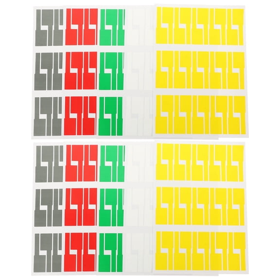 PENIKOKO Colorful Cable Organizer Labels Stickers Green 10 Sheets Cord Tags for Easy Identification and Management