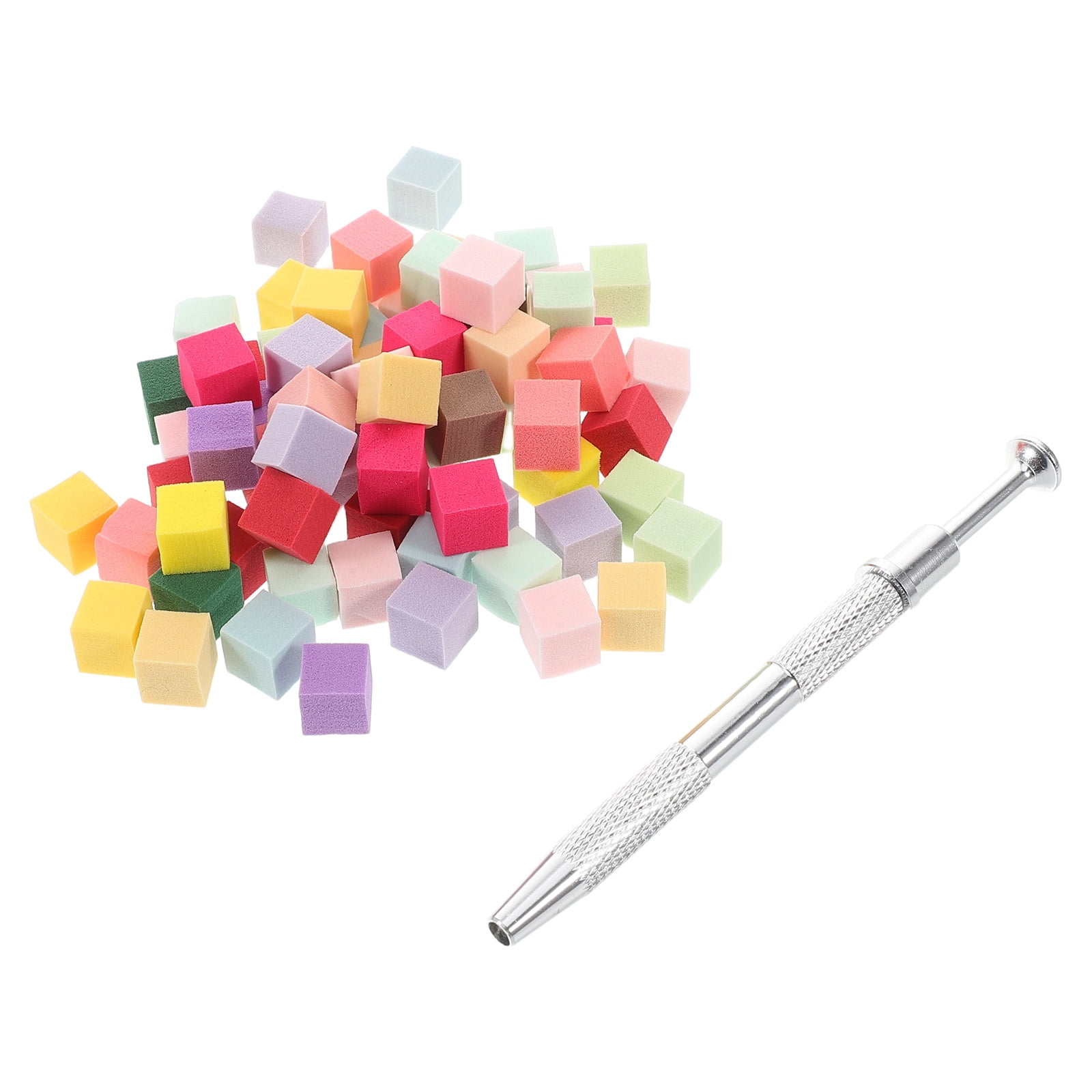 PENIKOKO 100 Mini Nail Sponges Metal Grabber for Nail Salons ...