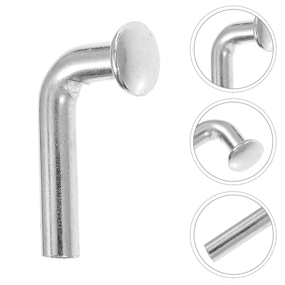 PENIKOKO 100Pcs Pallet Rack Locking Pins with L-Shaped Design and Galvanized Finish for Secure Heavy Duty Shelf Support