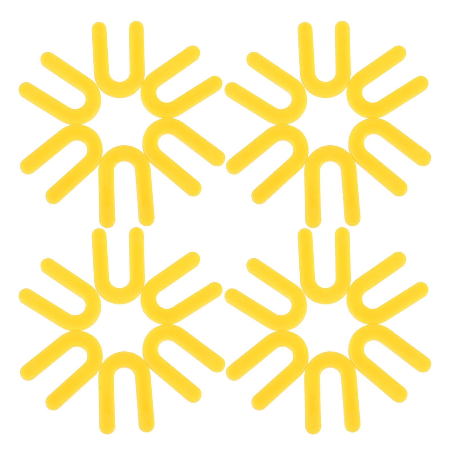 PENIKOKO 100Pcs Yellow Horseshoe Shims Non-Metal Shims For Home Renovation Tile Spacers 3/16 Inch