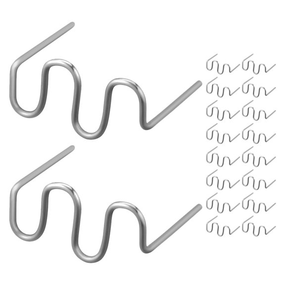 PENIKOKO 100pcs Hot Stapler Wave Shaped Metal for DIY Enthusiasts Automotive Repair