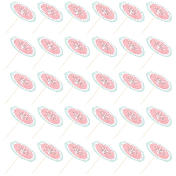 PENIKOKO 100 Pcs Umbrella Picks for Drinks, Cocktail Sticks, Paper Parasol Drink Garnish Picks for Parties and Dessert Decor