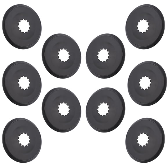 PENIKOKO 10-Pack Black Plastic Chain Cover Protector Guard for Mountain Bike Cycling Accessories