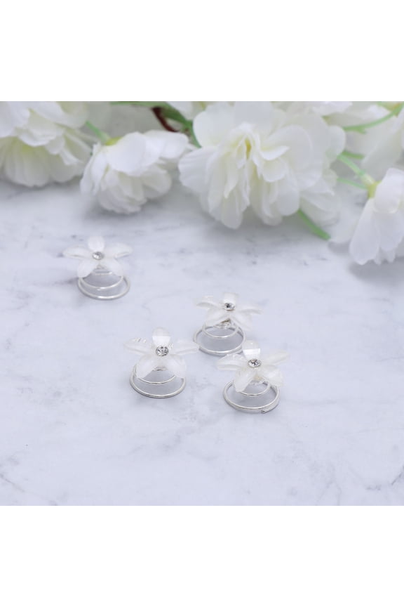 10Pcs Bridal Spiral Hair Clips Resin Hairpins Multi Hair Securely All Day