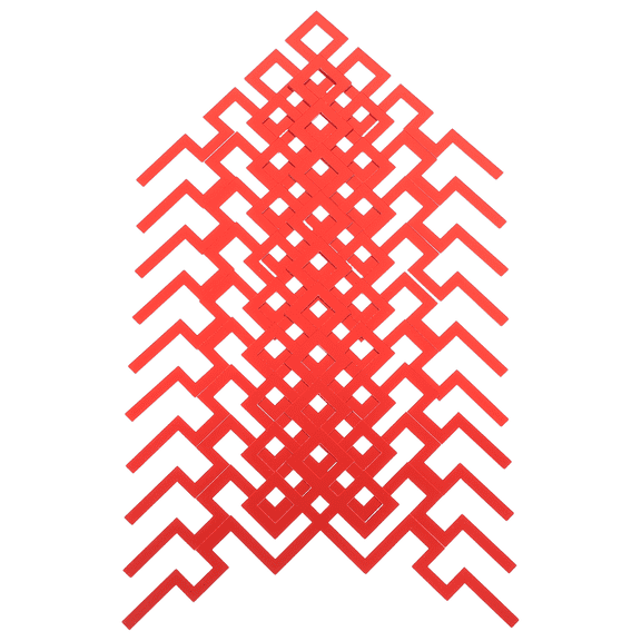 PENIKOKO 10Pcs Decorative Red Mirror Corner Decals for Home Living Room Wall with Acrylic 3D Design