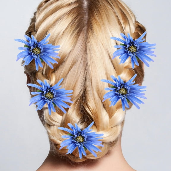 PENIKOKO 10Pcs Fabric Artificial Flower Heads for Home and Event Decor