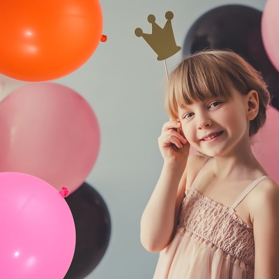 PENIKOKO 10Pcs Large Number Balloons Set Latex Assorted Color Decorative Round Party Prop