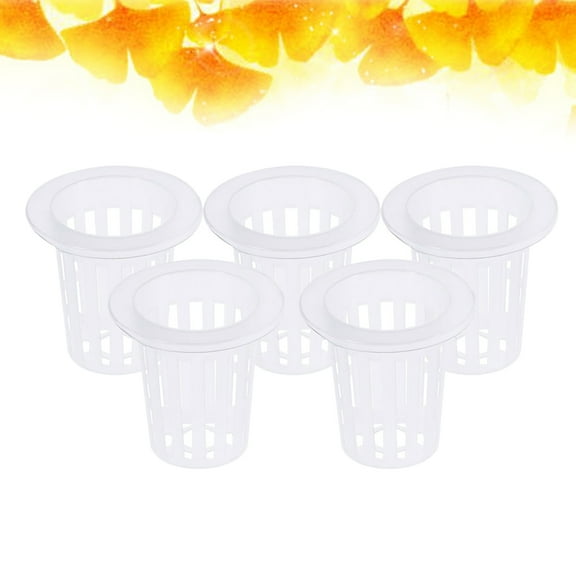 PENIKOKO 10Pcs Mesh Net Planter Transparent Cups for Soilless Culture Root Growth