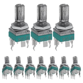 PENIKOKO 10-Pack Metal Precision Mini Potentiometer for Guitar Electronics Repair and Replacement
