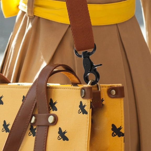 PENIKOKO 10Pcs Replacement Buckle Metal Swivel Snap Hook Black for Luggage Accessories