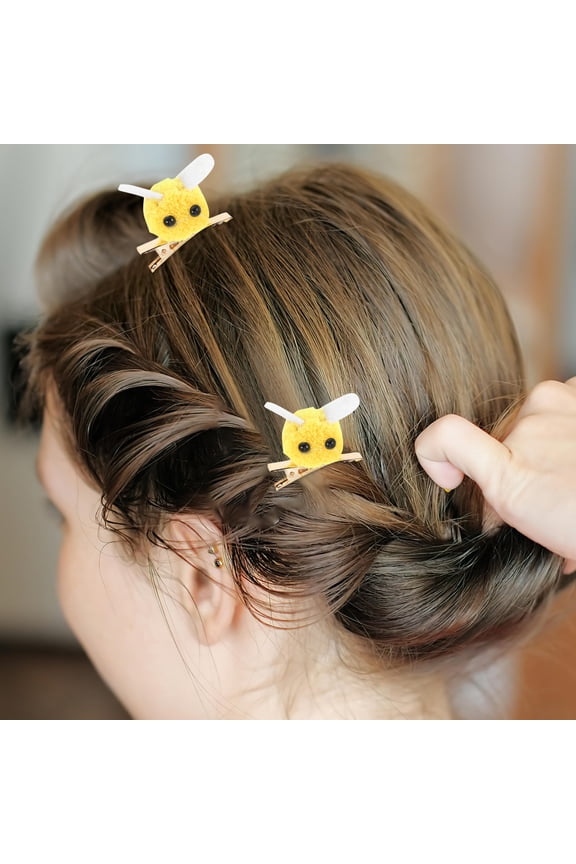 10Set Hair Bobby Pins Bee Hair Accessories For Daily Styling In Spring Theme