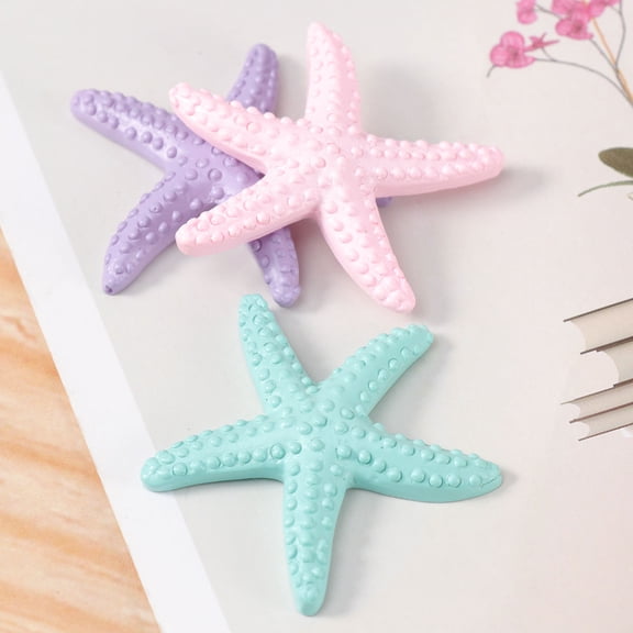 PENIKOKO 10pcs Fish Tank Figurines Decoration Synthetic Resin Star Shapes for Underwater Landscape Decor