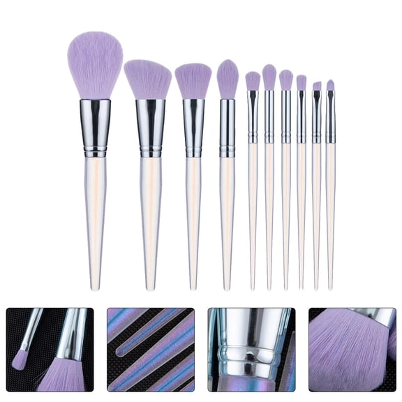 PENIKOKO 10pcs Makeup Eye Brushes Set Acrylic Fiber For Professional Use Women