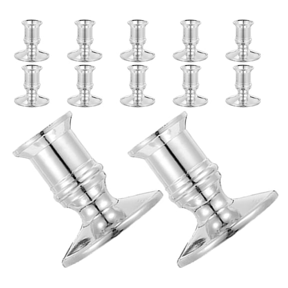 PENIKOKO  12pcs Compact Plastic Tealight Holders Bulk Indoor Candlelight Dinner Decor