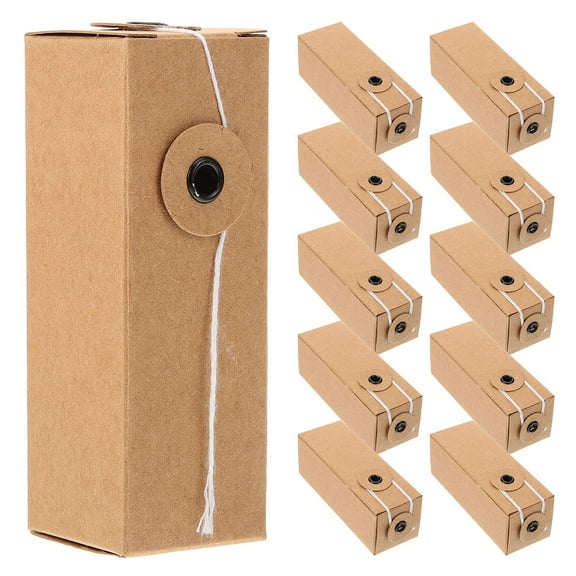 PENIKOKO 12Pcs Makeup Storage Box Kraft Paper Lipstick Packaging with Stylish Minimalist Design