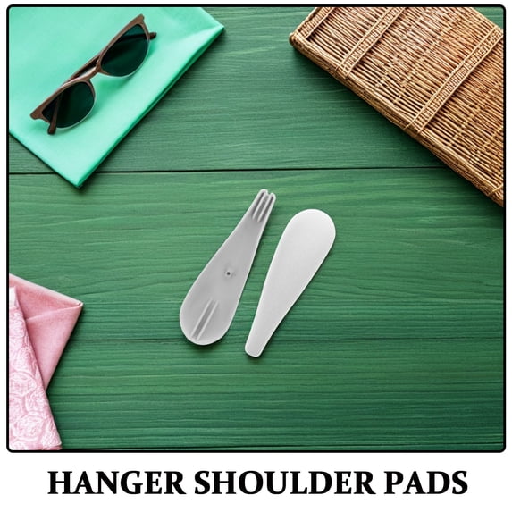 PENIKOKO 12-Pack Plastic Shoulder Protectors with Soft Flocking, Anti-Hanger Shoulder Pads for Clothes