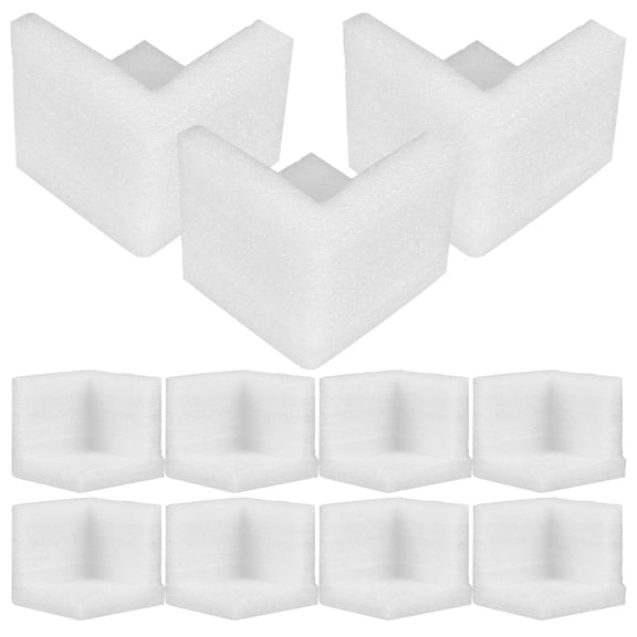 PENIKOKO 12Pcs Simple Style Edge Safety Bumpers EPE Foam White for Packing Furniture