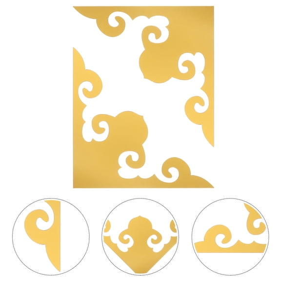 PENIKOKO 12pcs Mirror Frame Borders for Living Room Wall Decoration, Home Decor Ideas, Stylish Wall Art Accents