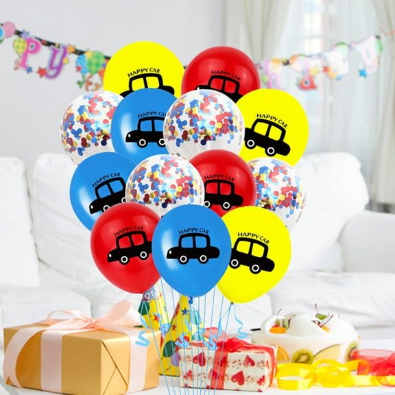 PENIKOKO 13pcs Confetti Party Balloons Latex Decoration Kit for Indoor Outdoor Birthday