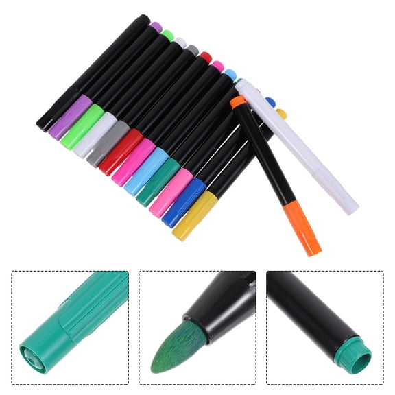 PENIKOKO 14Pcs Erasable Liquid Chalk Markers Assorted Colors Quick Drying for Office Drawing