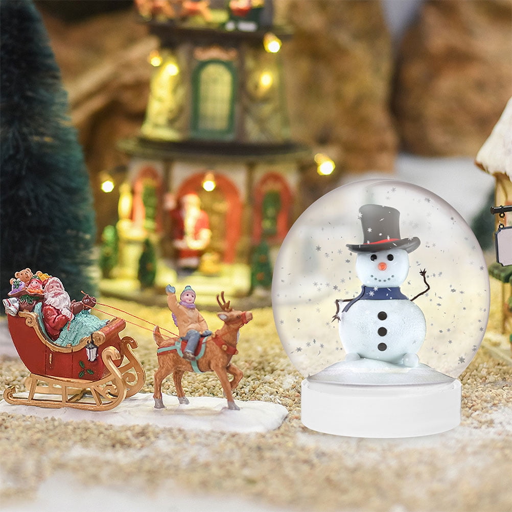 PENIKOKO 15-Piece Winter Snow Globe Craft Kit with Clear Plastic Replacements for Holiday Christmas Decorations