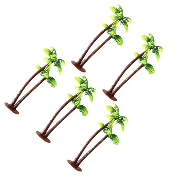 PENIKOKO 16-Piece Mini Plastic Model Trees for Indoor Decoration, Tropical Plant Scenery Accessories