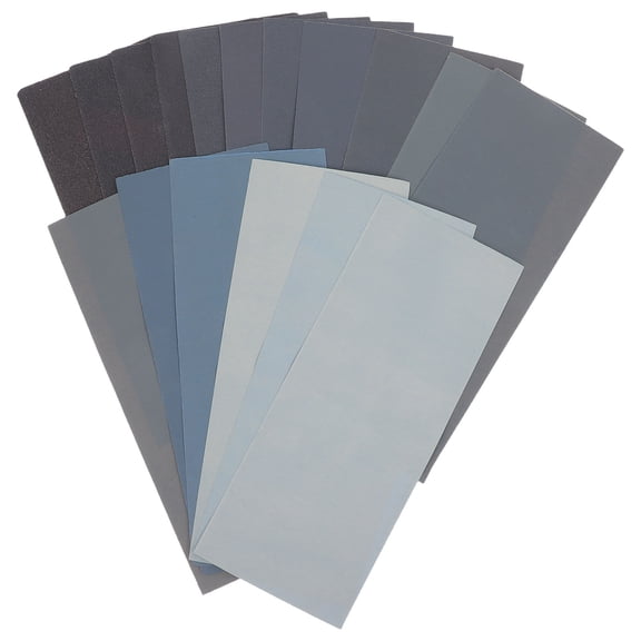 PENIKOKO 17-Piece Precision Sanding Sheets Set with Assorted Silicon Carbide Grits for Wood and Metal Grinding