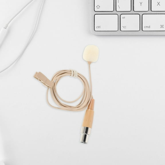 PENIKOKO Compact Penikoko Microphone for Interviews and Portable Recording Small Lapel Mic in Light Yellow 1Set