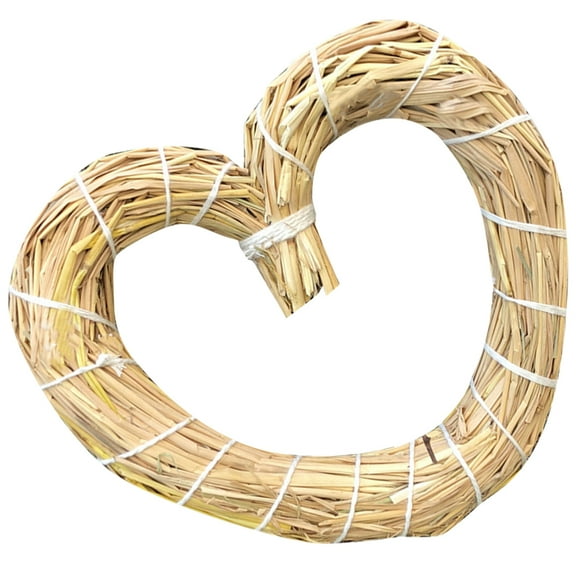 PENIKOKO  Natural Fiber Wreath Base DIY Craft Decoration Beige 1Pack